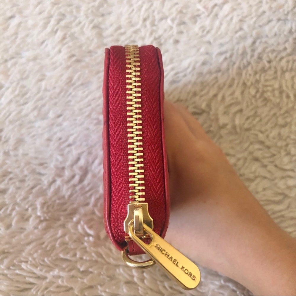 MICHAEL Michael Kors Red Essential Zip Wallet - image 7